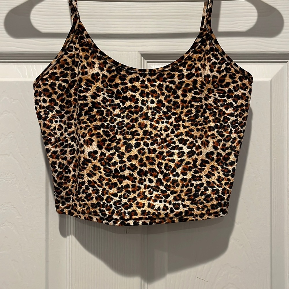 Shein xs cheetah tank top